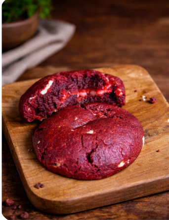 Red Velvet Cheesecake Cookies