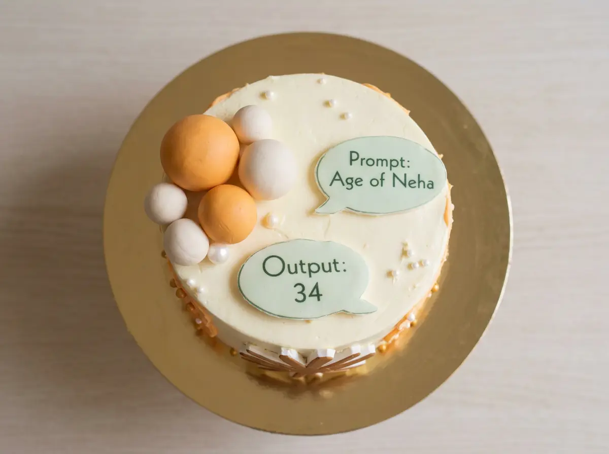 Tech Birthday Cake — Prompt & Output — topdown view