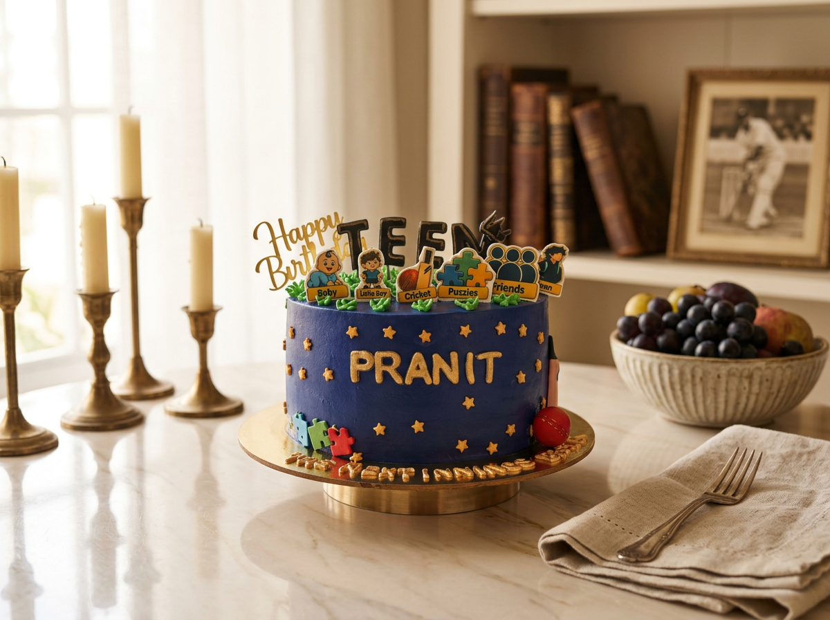 Cricket 'Next Innings' Milestone Cake — lifestyle view