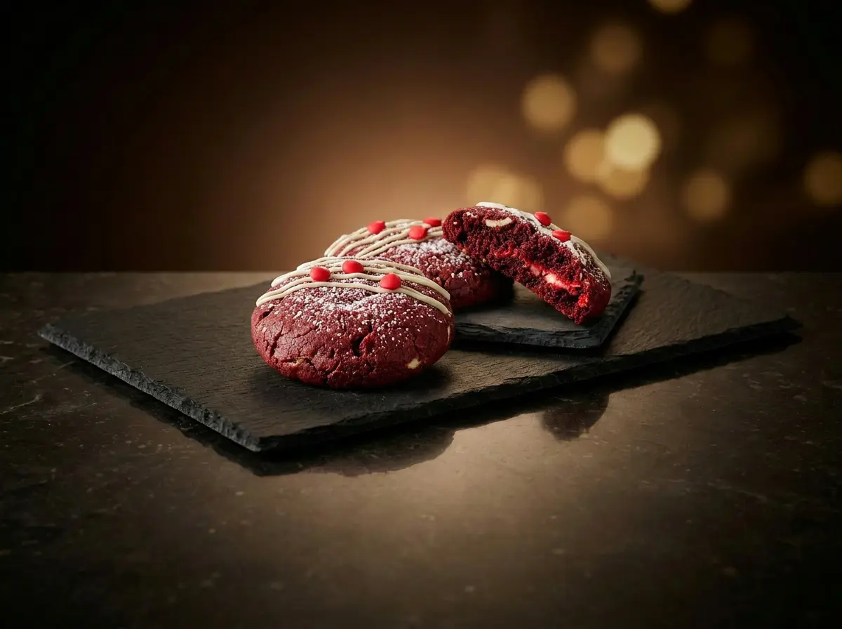 Red Velvet Cheesecake Cookies