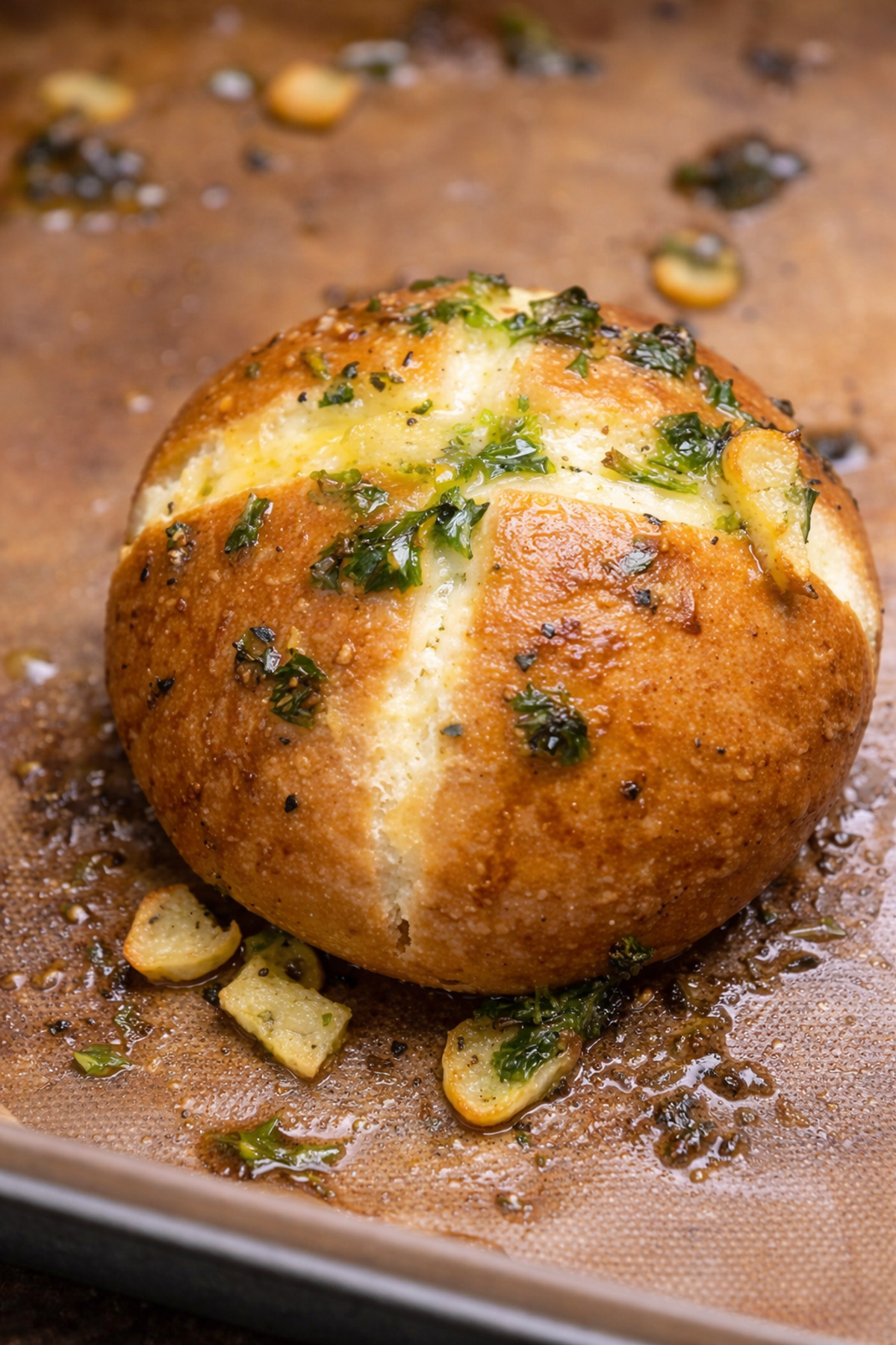 Korean Cream Cheese Bun 