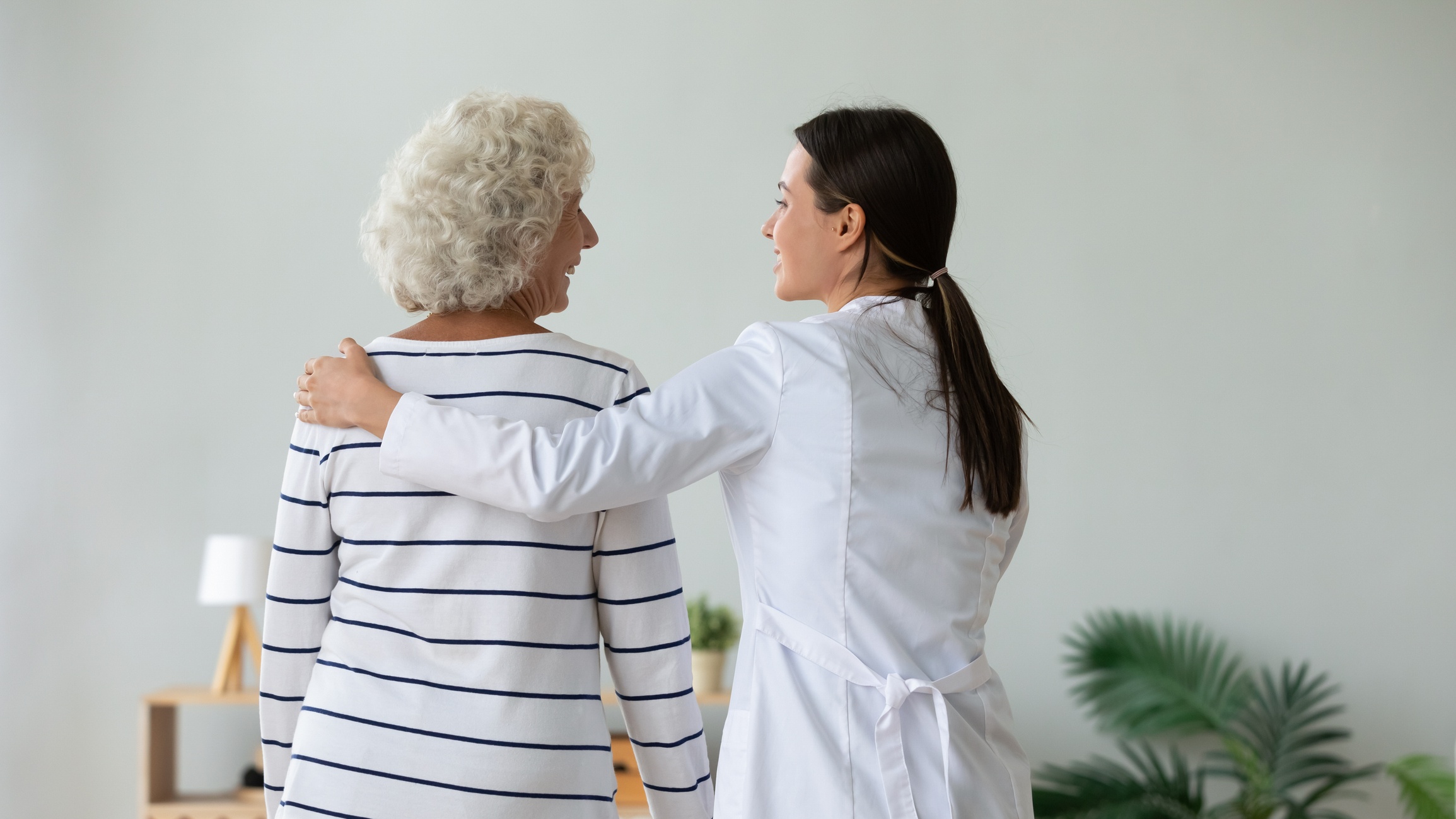 Provider helping patient receive quality care