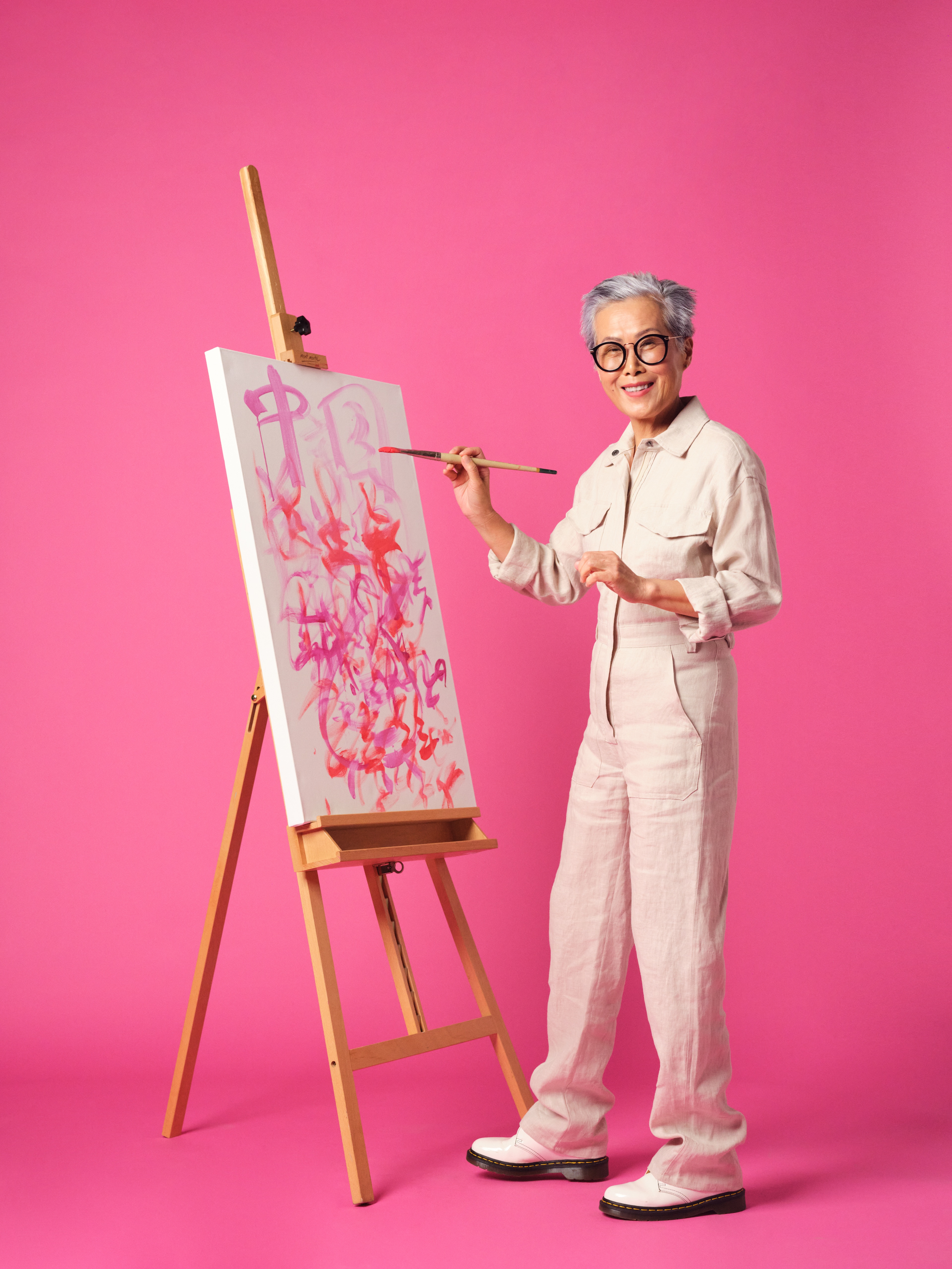 Woman painting
