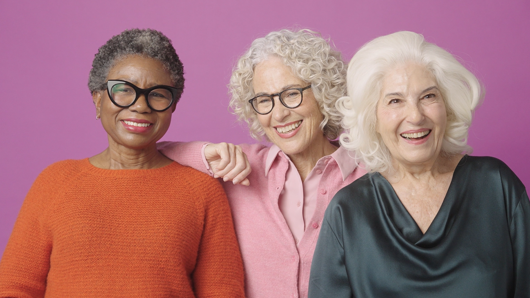Three women 65+ hanging out
