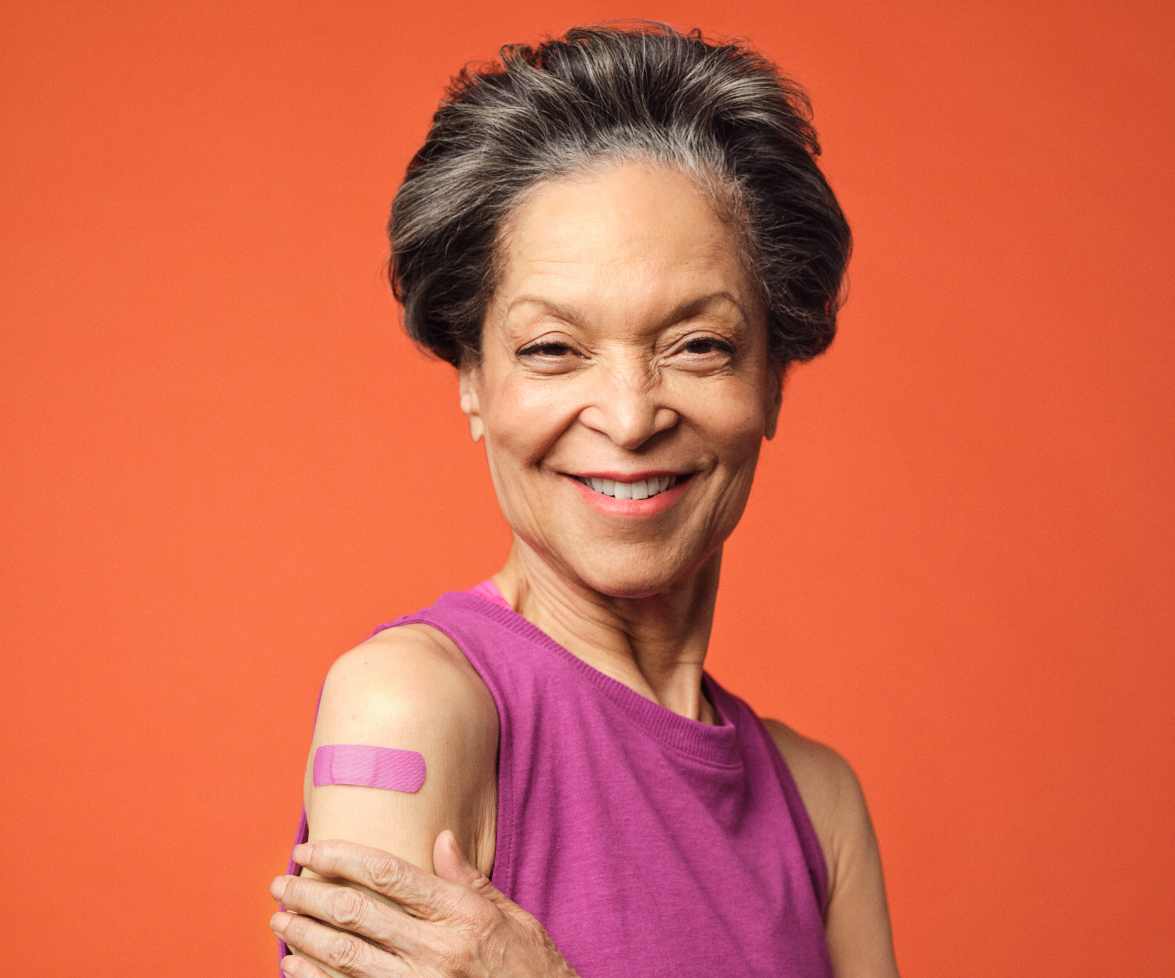 Woman 60 and up that got her flu shot