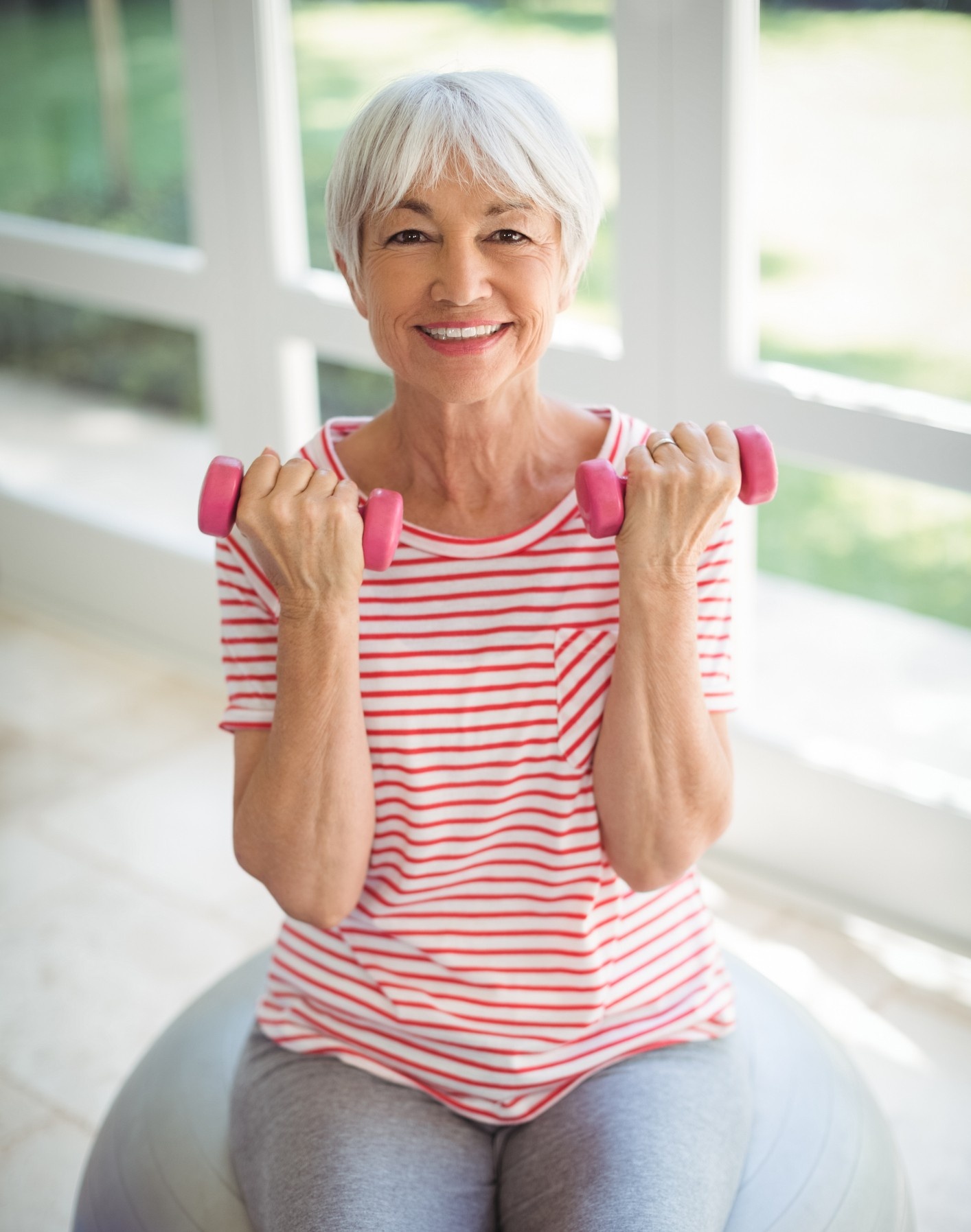 Woman 60+ practicing movement for joint health