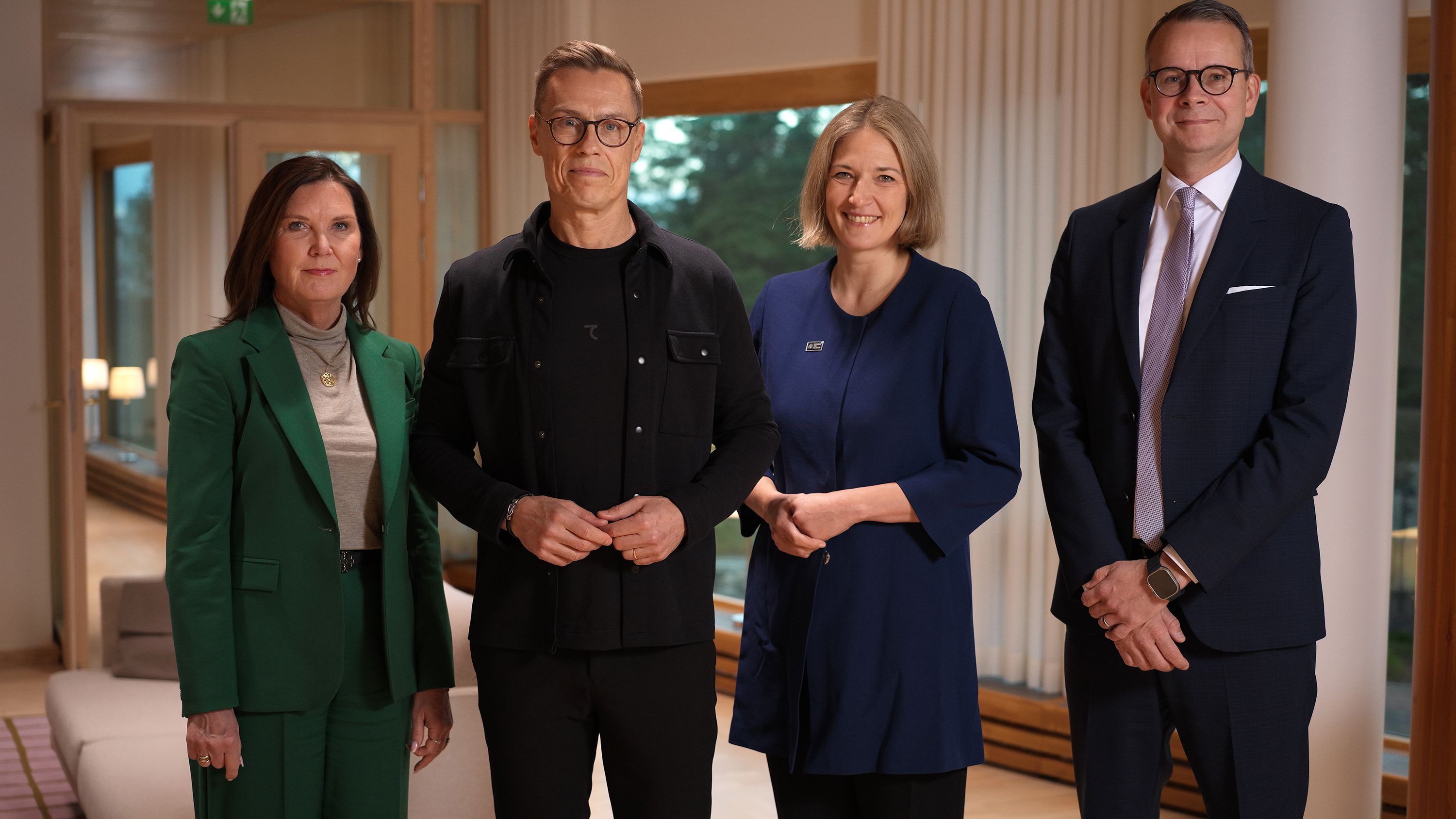 Katri ter Horst, President Stubb, Tuuli Kaskinen and Esa Niinimäki