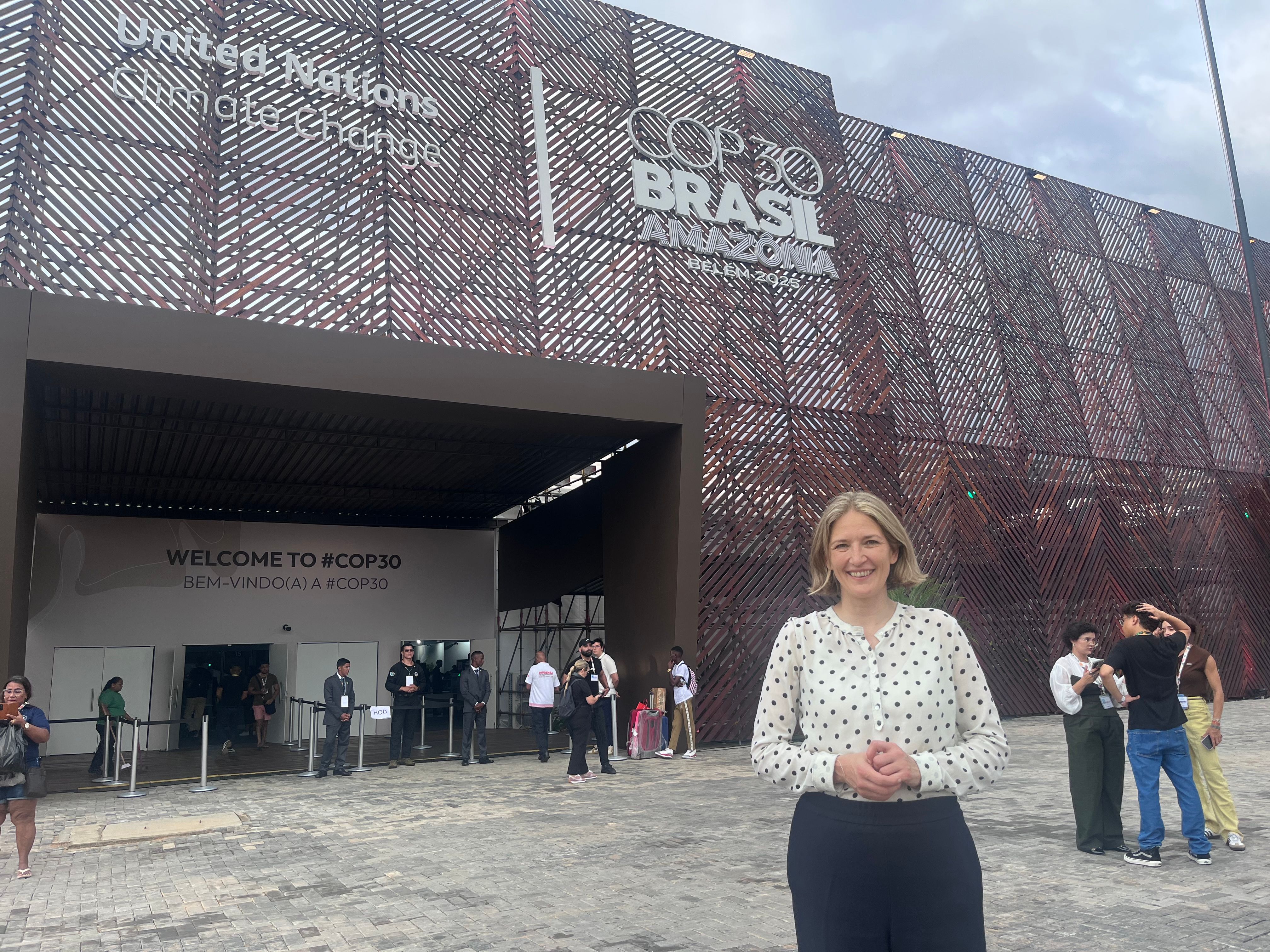 Tuuli Kaskinen at COP30 venue