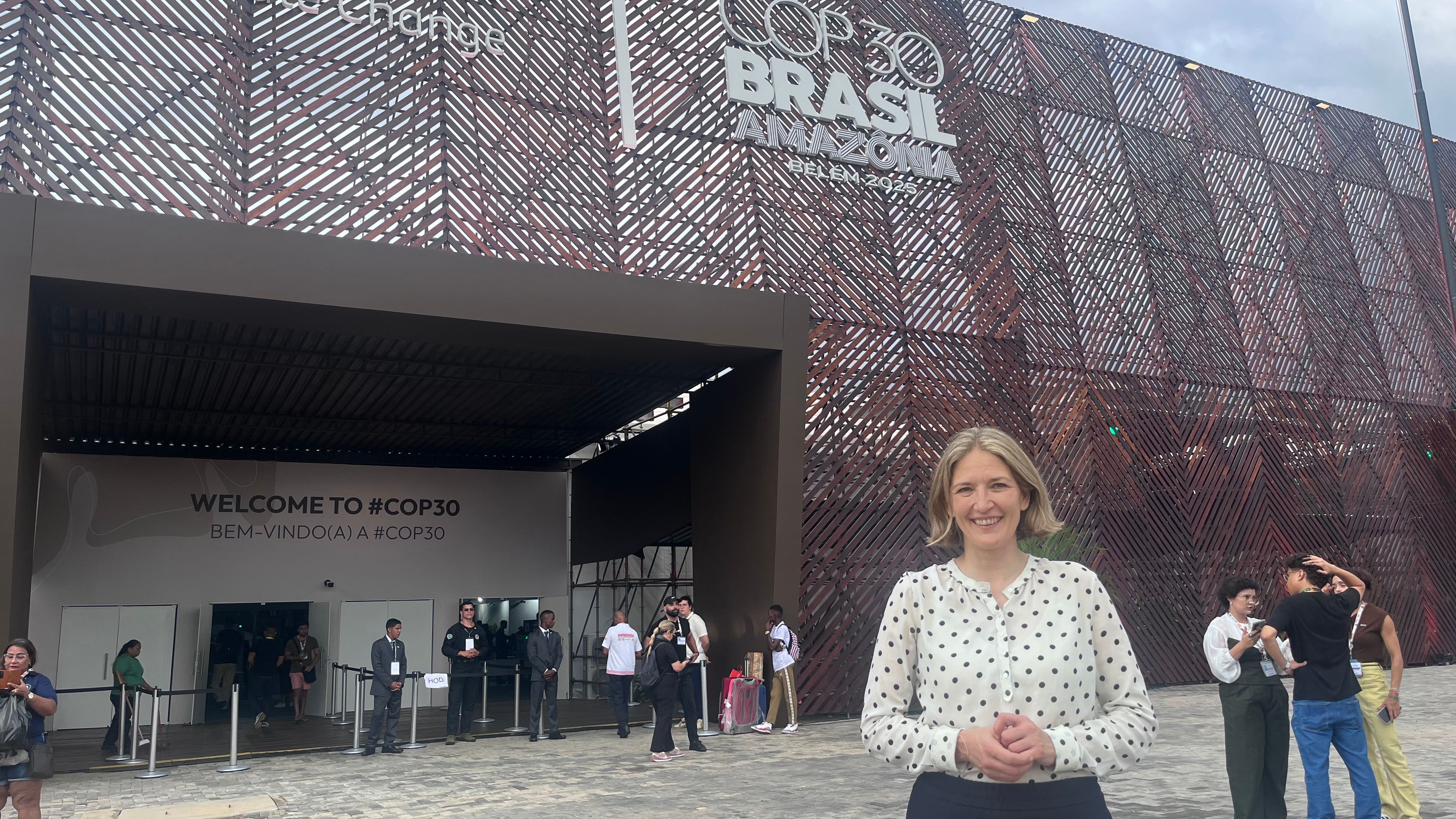 Tuuli Kaskinen at COP30 venue