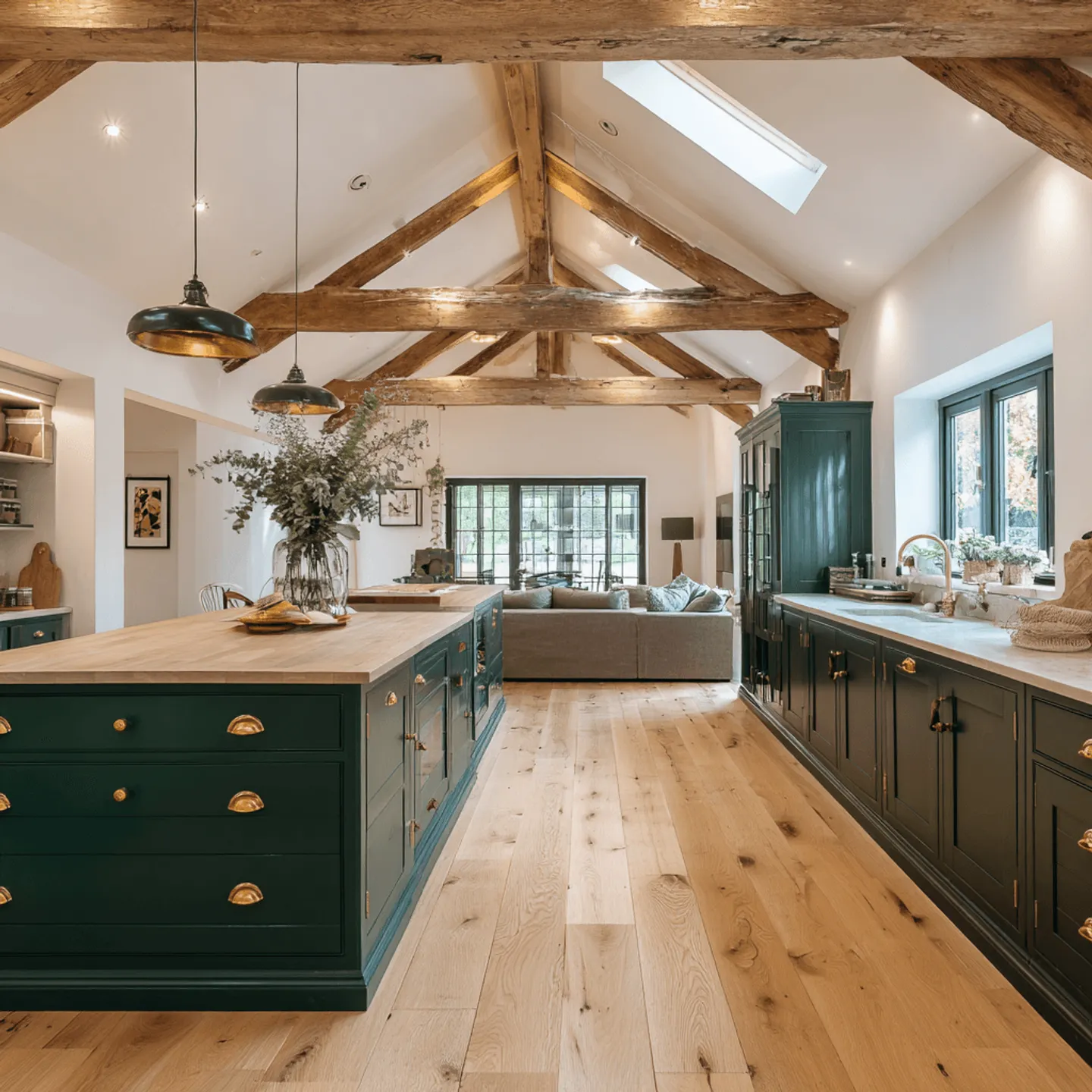 Bright open-plan living space after a Prestige Surrey home renovation
