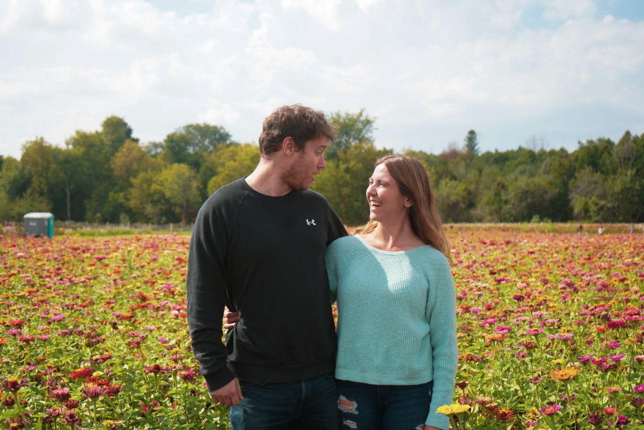 Scott & Emily at Laura's Farm Stand, photo 2.