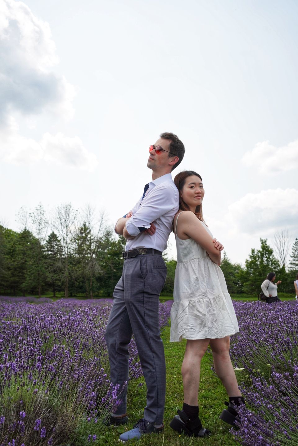 Camille & Kostiantyn at Purple Hill Lavender, photo 1.