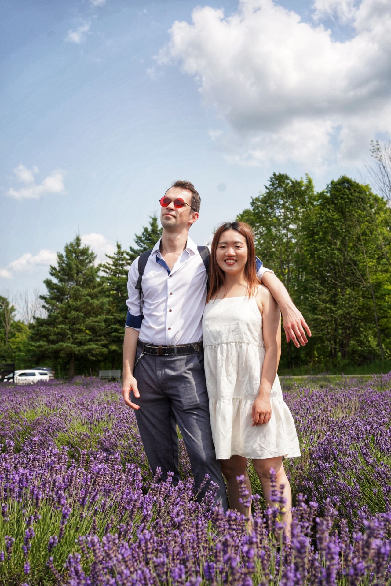 Camille & Kostiantyn at Purple Hill Lavender, photo 7.