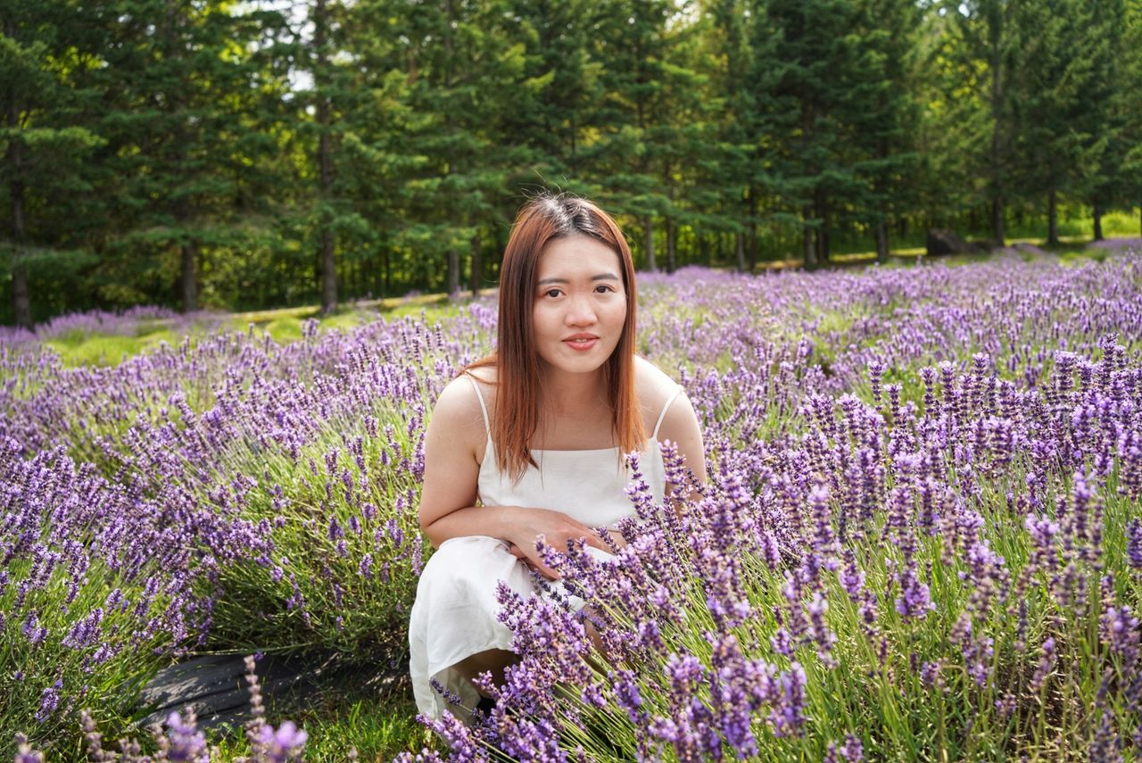 Camille & Kostiantyn at Purple Hill Lavender, photo 6.