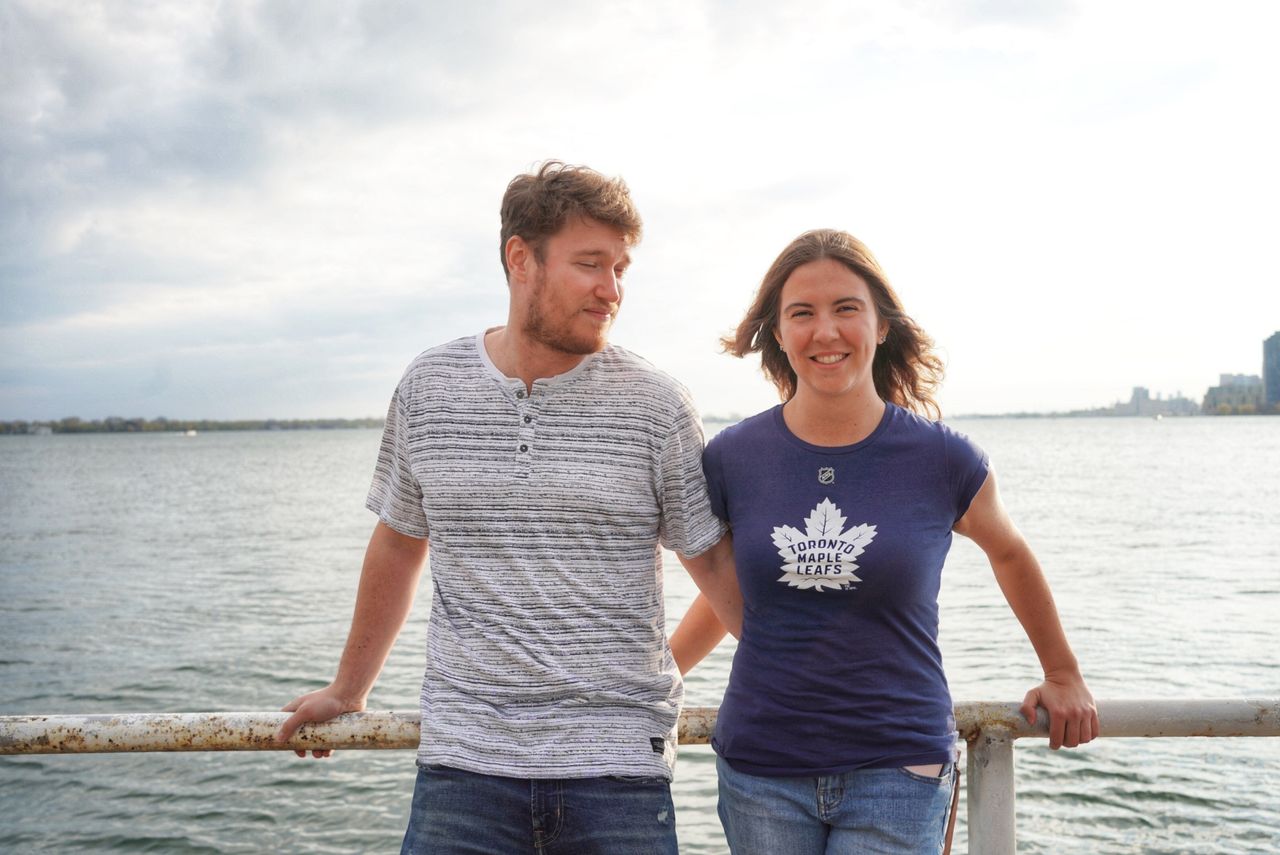 Scott & Emily at Polson Pier, photo 3.