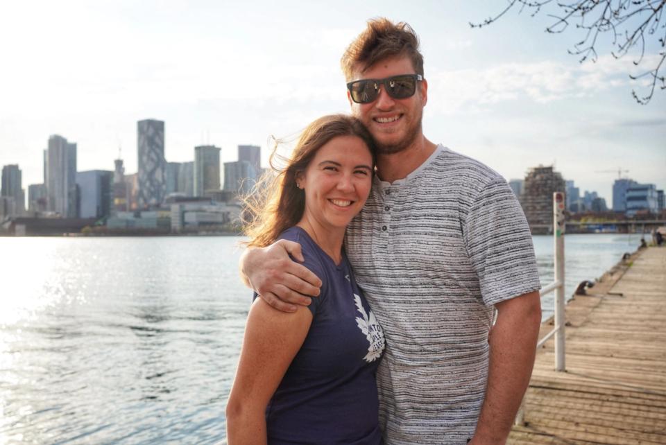 Scott & Emily at Polson Pier, photo 1.