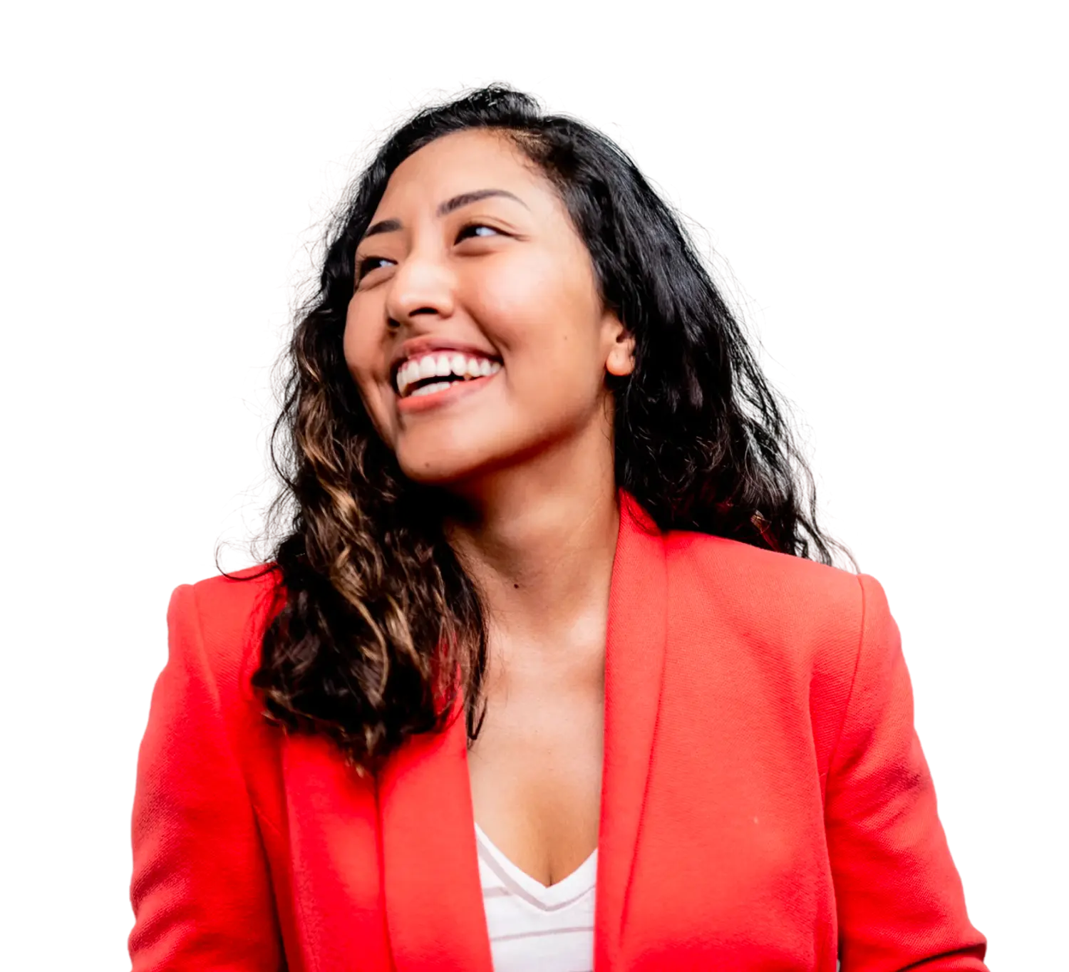 Woman smiling