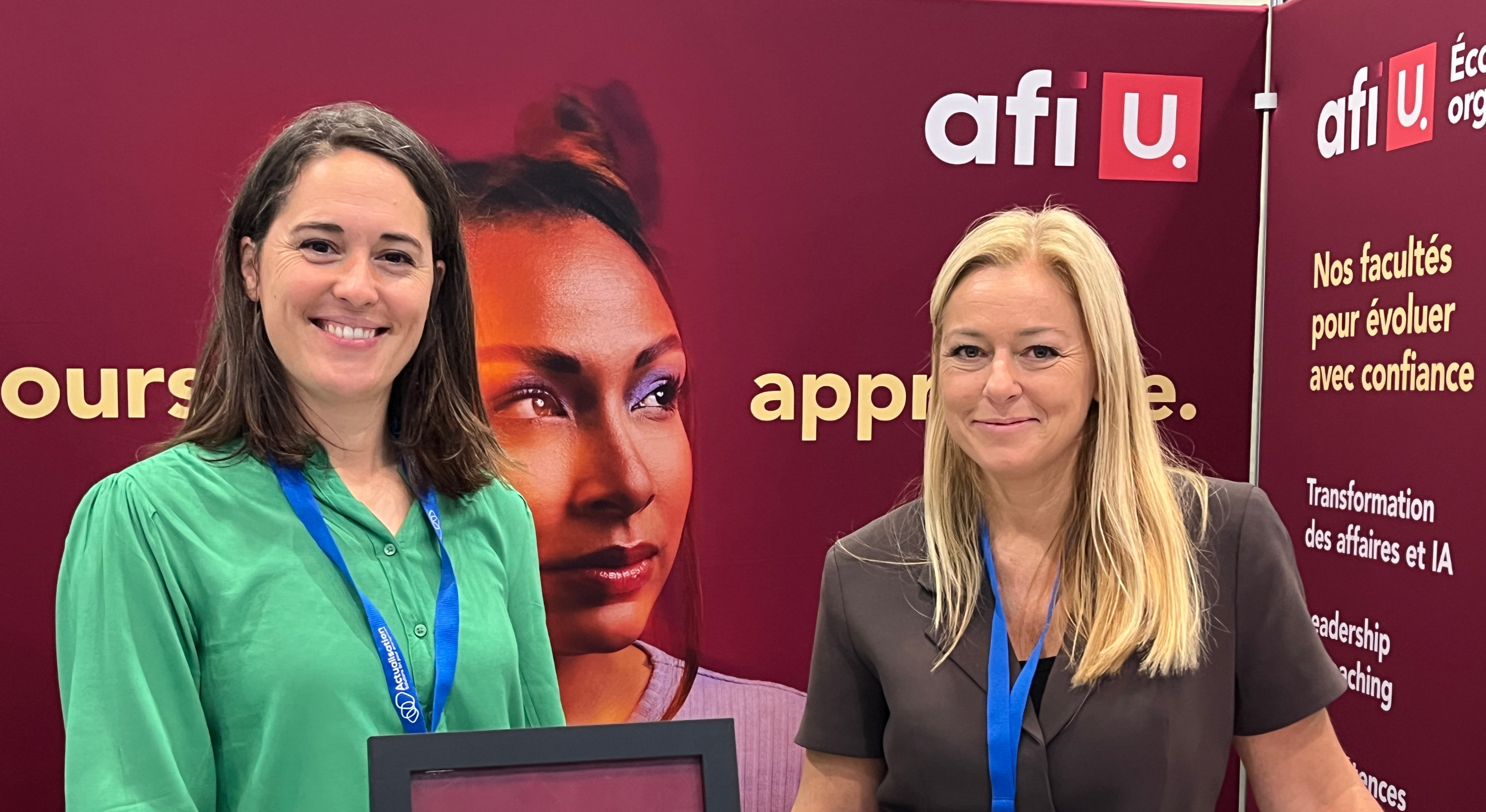 Kim Huard-Carette, Conseillère principale, Marketing et communications et Vicky O'Connor, Directrice du développement des affaires, Afi U.