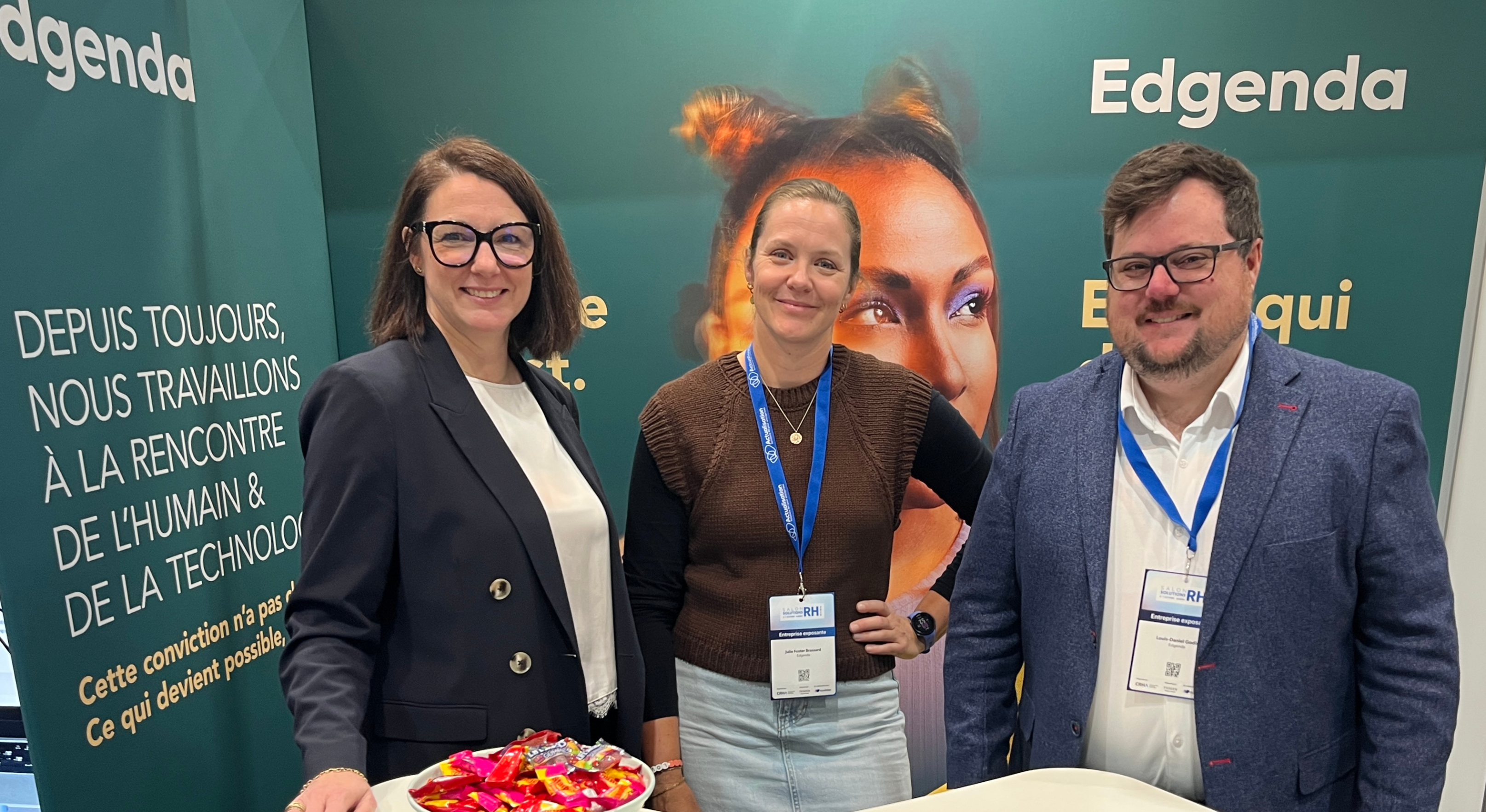 Véronique Morin, Vice-présidente, bureau de la présidente; Julie Foster Brassard, Leader d’expertise, transformation, culture et changement; Louis-Daniel Godin, Directeur principal, Conseil et solutions d'apprentissage