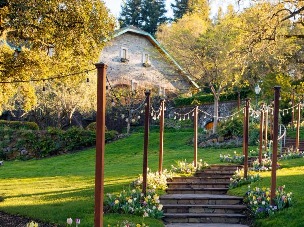 Idyllic sprawling grounds at Far Niente Winery