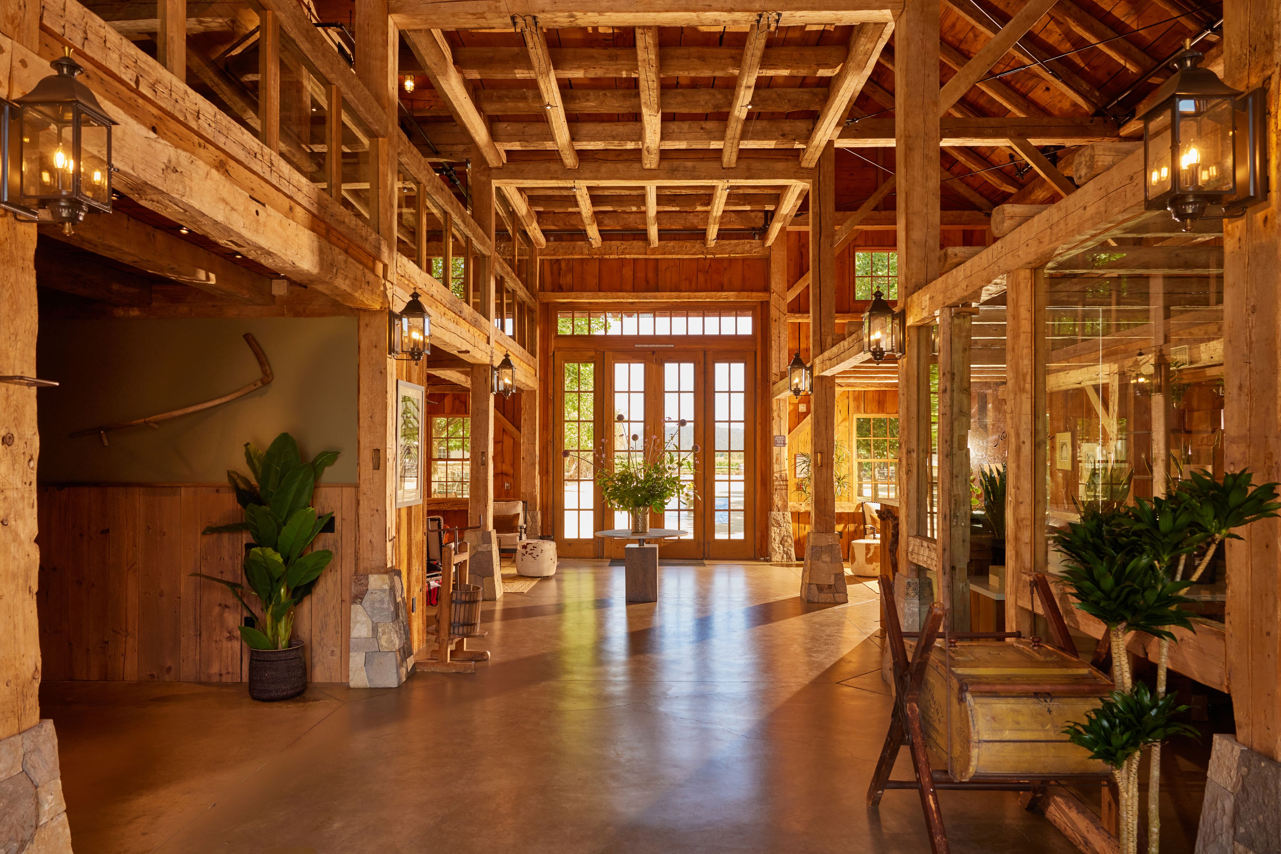 Inside the Gleason Barn