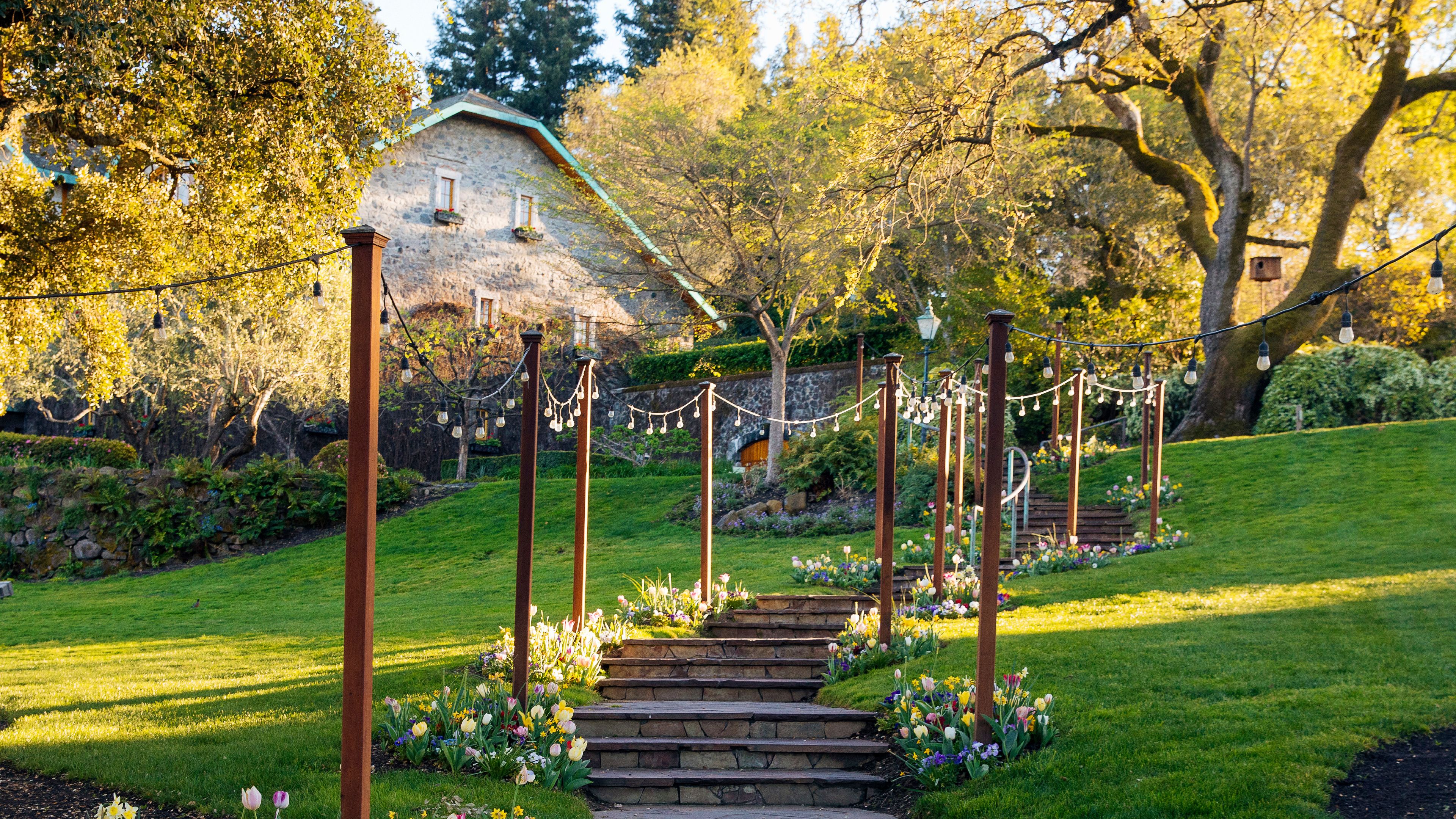 Idyllic sprawling grounds at Far Niente Winery