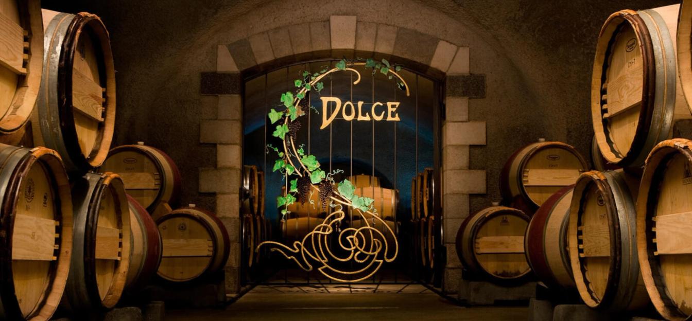 Experience Dolce Late Harvest Wine, Liquid Gold from Napa Valley 