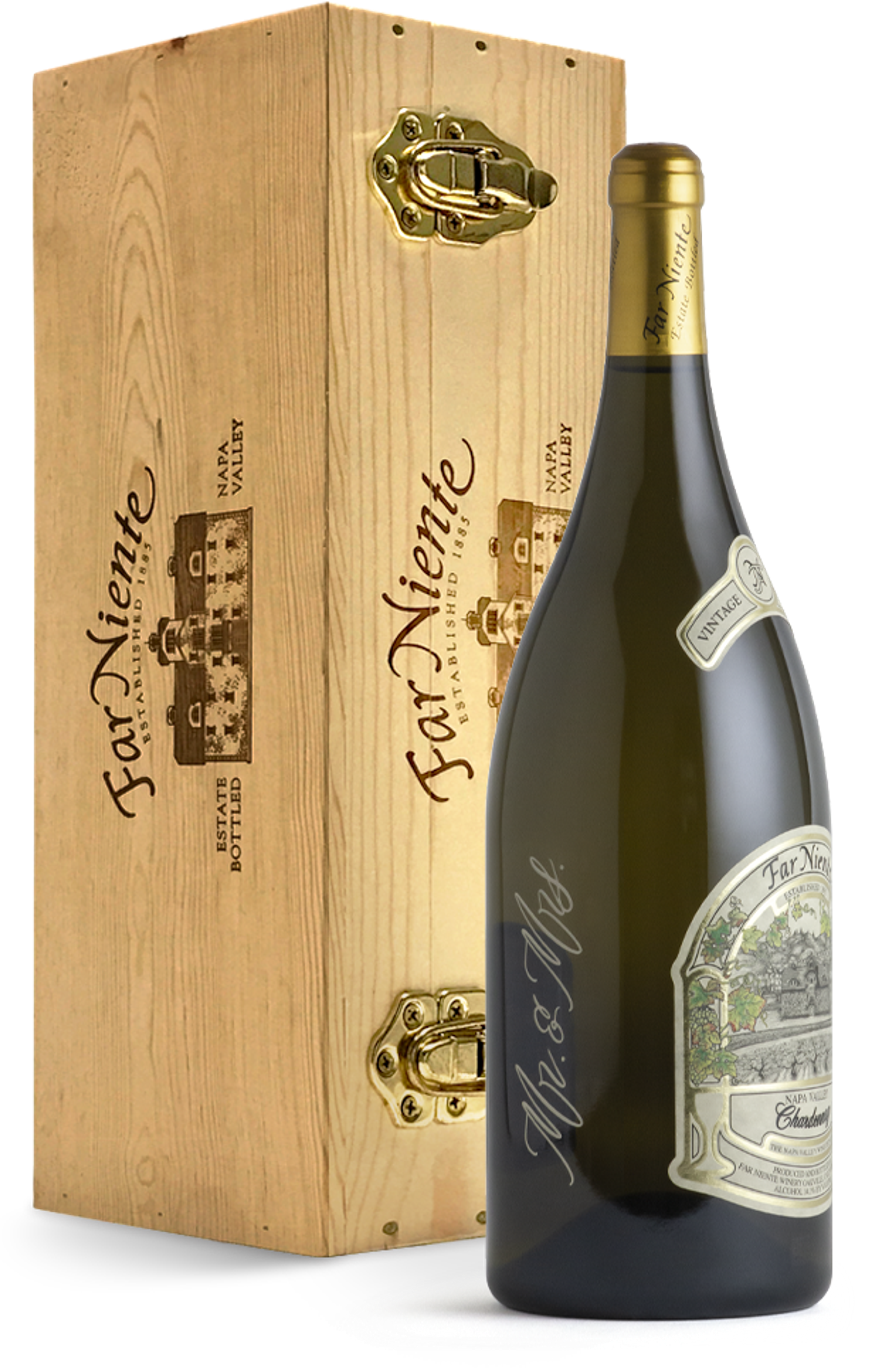 2020 Far Niente Estate Etched Bottled Chardonnay, Napa Valley Mr & Mrs