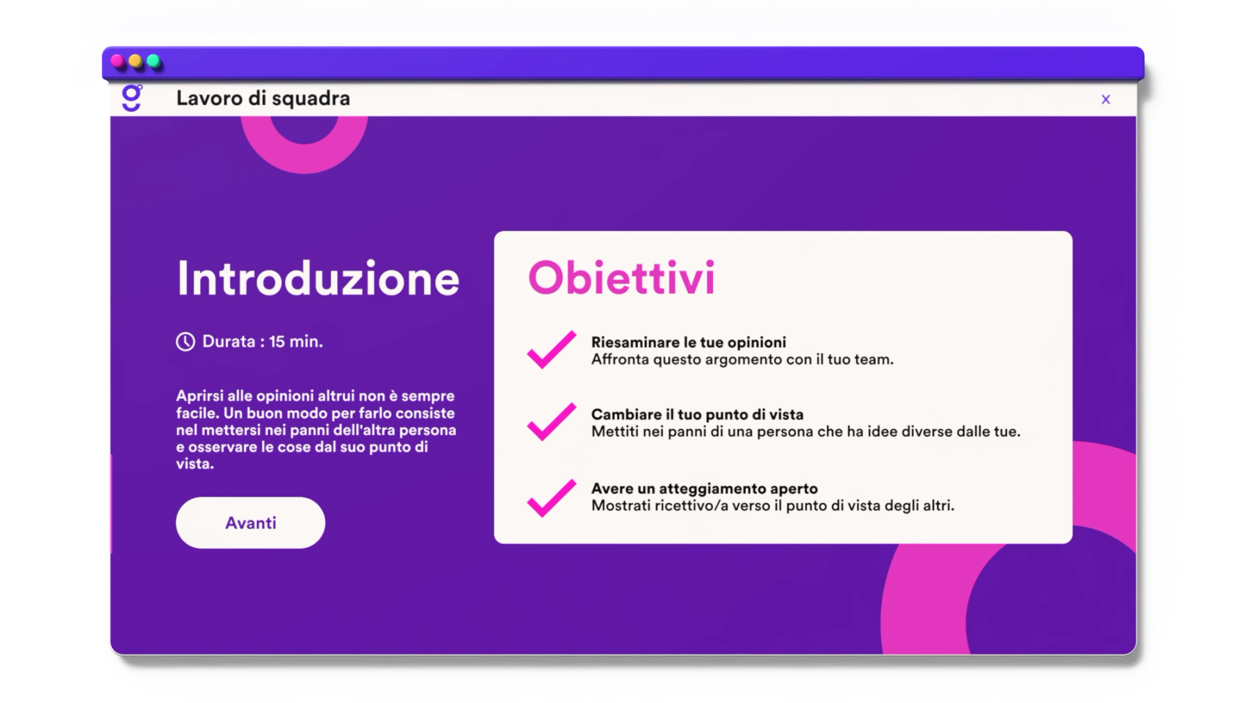 Esercizi di gruppo