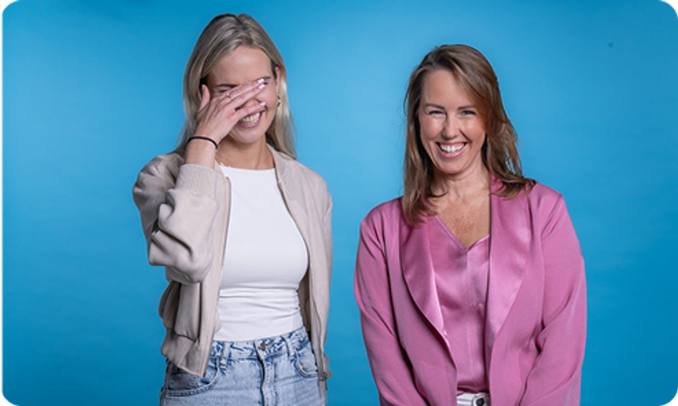 Learning culture, two women smiling