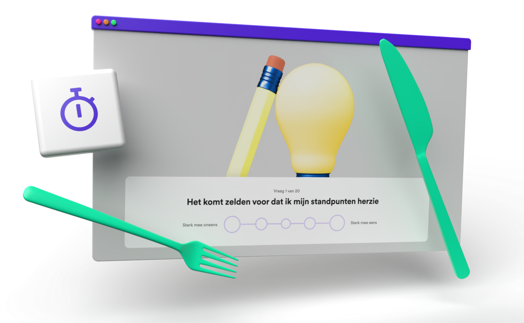 Afbeelding met screenshot Assessment | Beweeg je mening – hoe open sta jij?