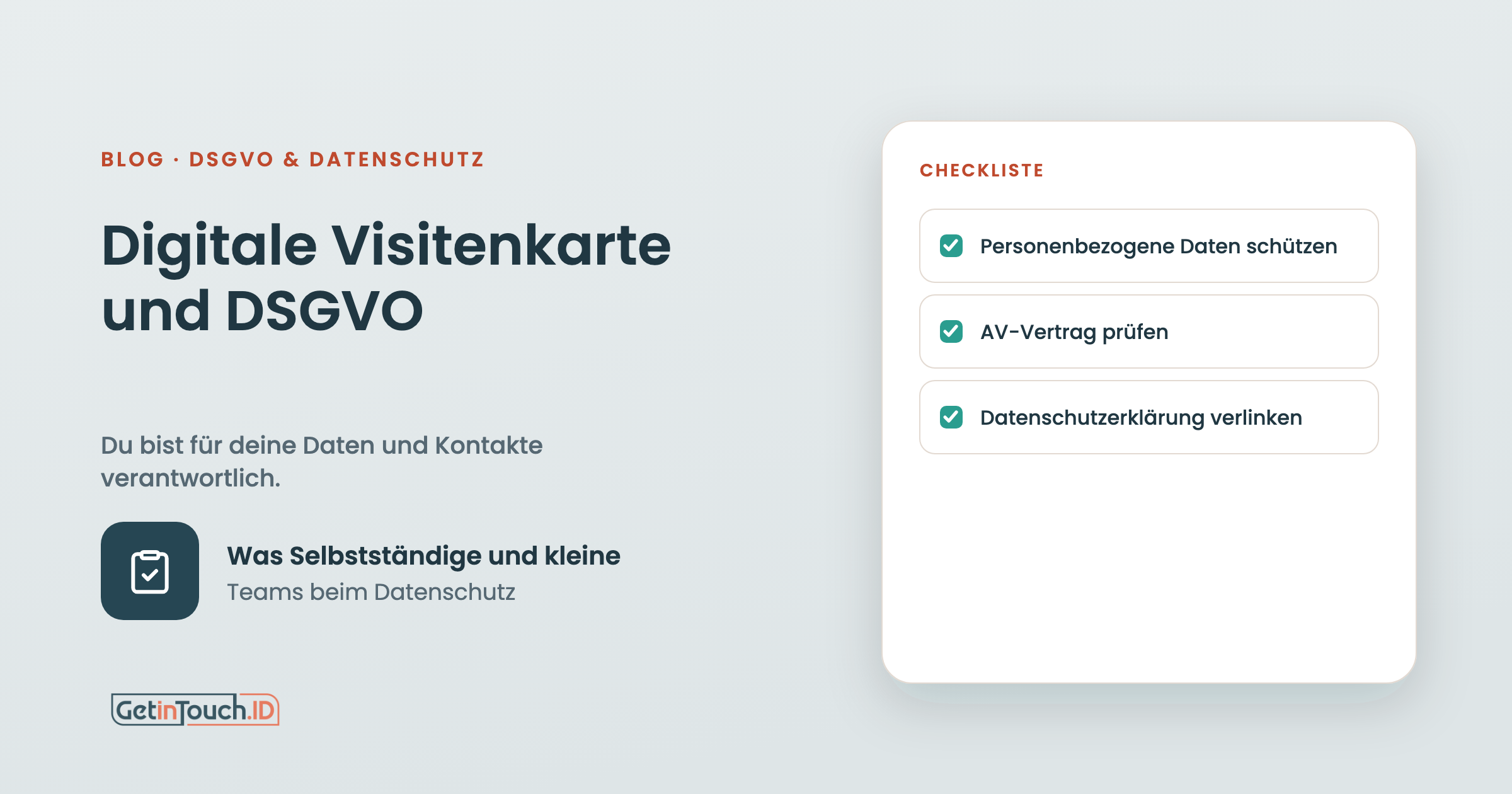 Digitale Visitenkarten und DSGVO: Was Unternehmen beachten müssen
