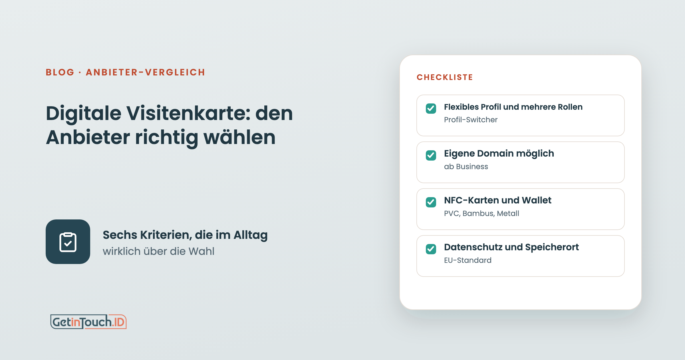 Anbieter-Vergleich digitale Visitenkarten: Worauf es wirklich ankommt