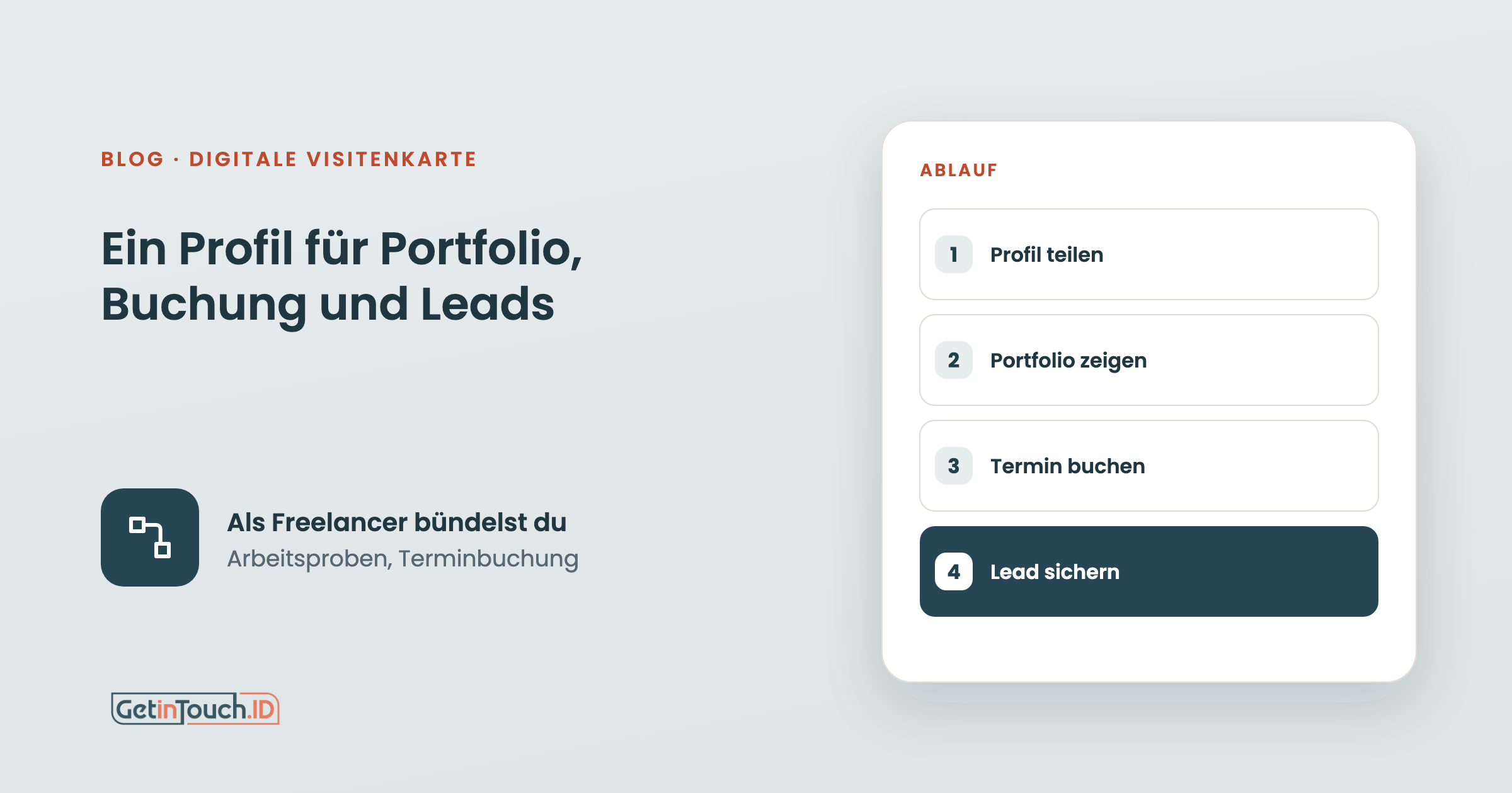 Digitale Visitenkarte für Freelancer: Portfolio, Buchung & Lead-Capture in einem Profil