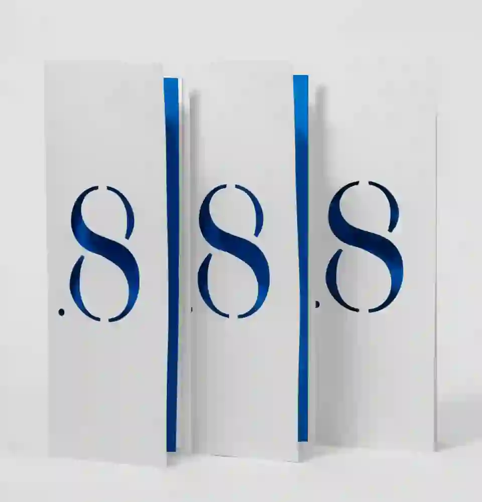 Menu and identity for a Seafood Restaurant Called 8. 2015
