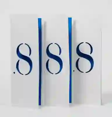 Menu and identity for a Seafood Restaurant Called 8. 2015