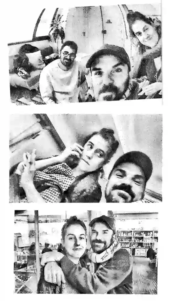 Victor, Fran and Josep during the project for Franca Restaurant.