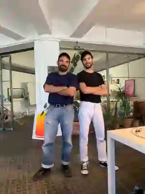 Josep & Adrià Molins at the studio. 2023