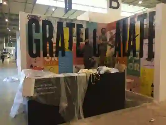 Josep and Gerard Tejero during the production of the Alimentaria Stand for Grateful Palate