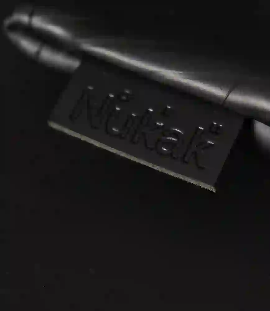 Nukak leather label.