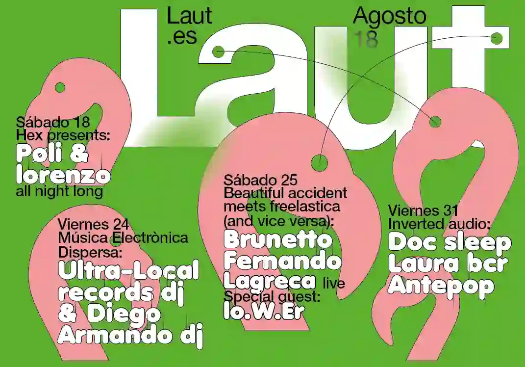 Poster for Laut club together with Mark Bohle.