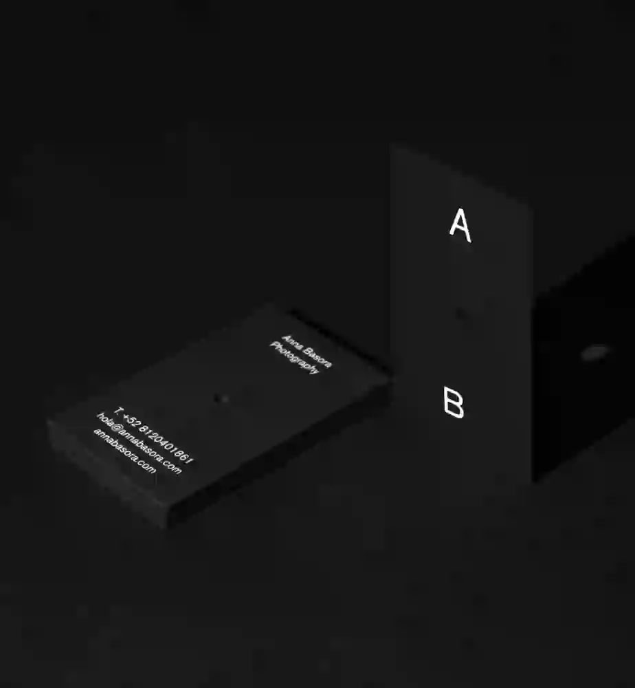 Business cards for my sister Anna.
