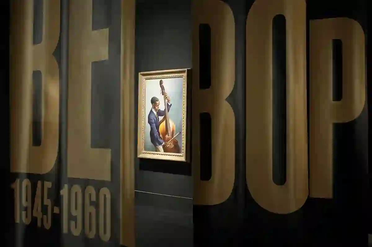 Signage design for " El segle del Jazz" exhibition at CCCB. 2010. Together with estudi canó.