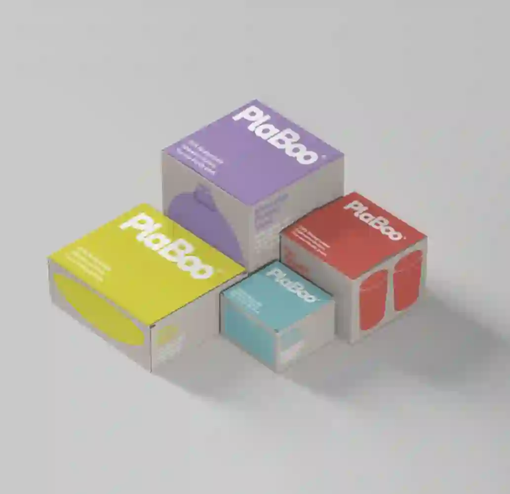 Part of the Plaboo identity: a bamboo fiber tableware company.