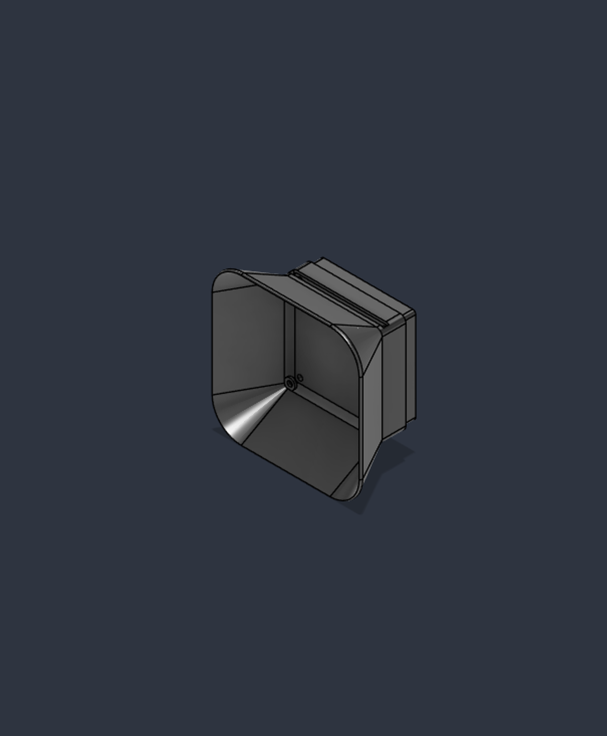 Fusion 360 CAD render of the extractor hood