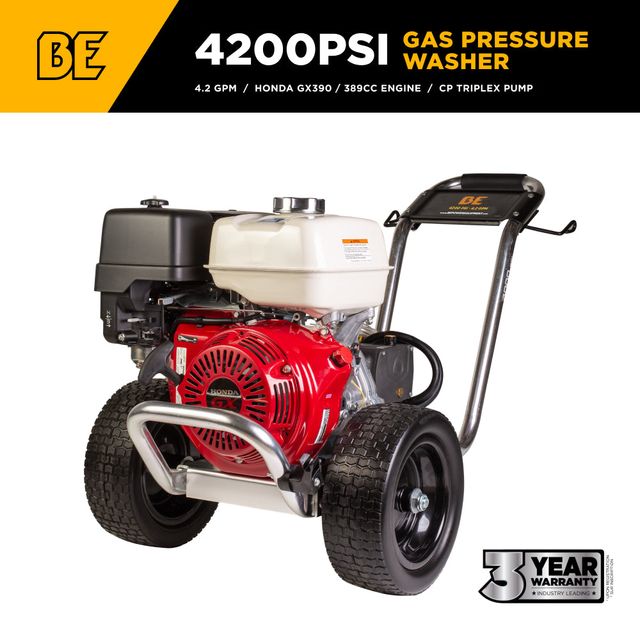4,200 PSI 4.2 GPM Cold Water Pressure Washer, Aluminum Frame, CP Pump - B4213HAAS