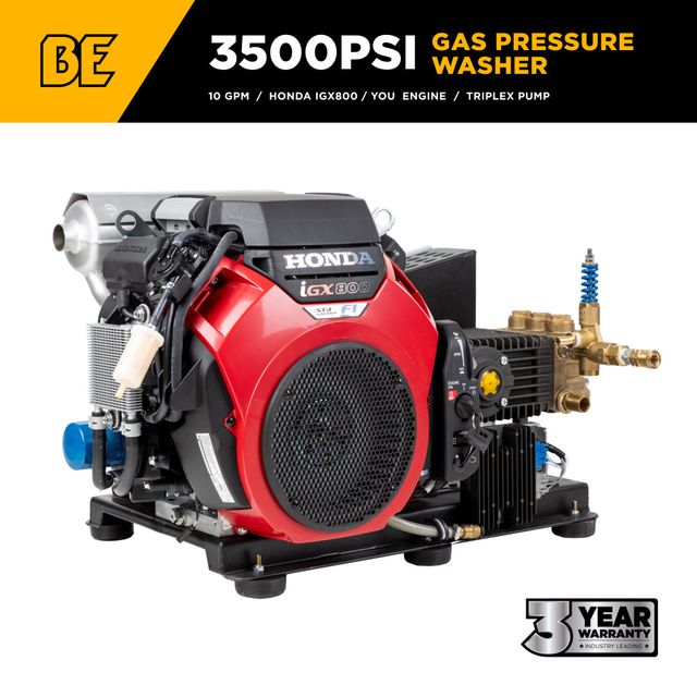 3,500 PSI 10.0 GPM Truck Mount Pressure Washer, Honda iGX800 - B3528HETBGS