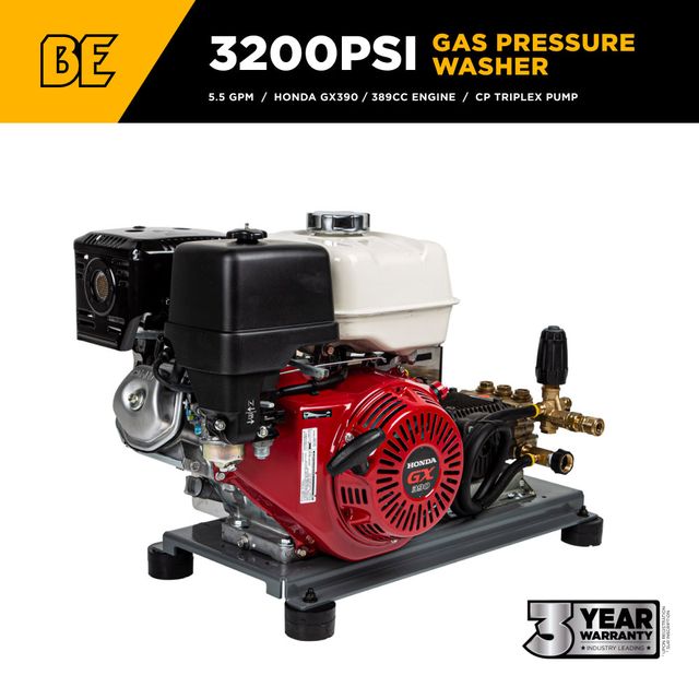 3,200 PSI 5.5 GPM Truck Mount Pressure Washer, CP Pump - B3213HTBAS
