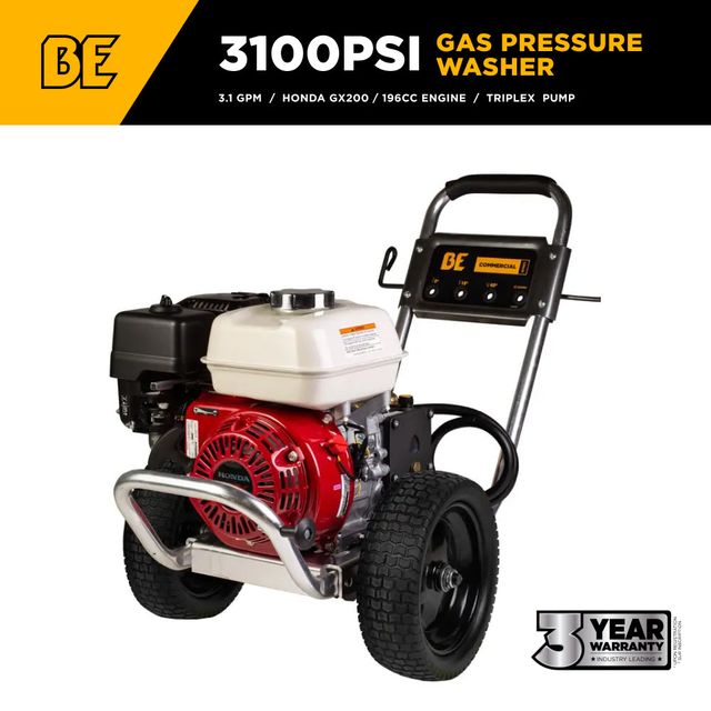 3,100 PSI 3.1 GPM Cold Water Pressure Washer, Aluminum Frame, Comet Pump - B3165HACS