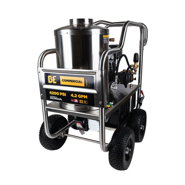 4,200 PSI 4.2 GPM Hot Water Pressure Washer, Stainless Steel Frame - HW4213HSAS